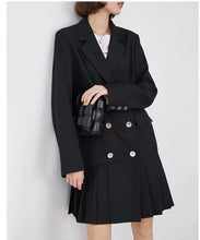 Load image into Gallery viewer, Suit pleated dress
