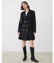 Load image into Gallery viewer, Suit pleated dress

