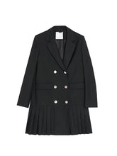 Load image into Gallery viewer, Suit pleated dress
