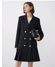 Load image into Gallery viewer, Suit pleated dress
